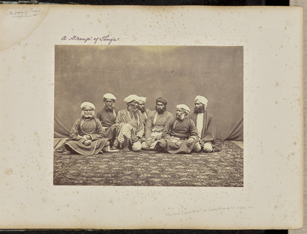 Simla; thugok csoportja alkotó: Samuel Bourne