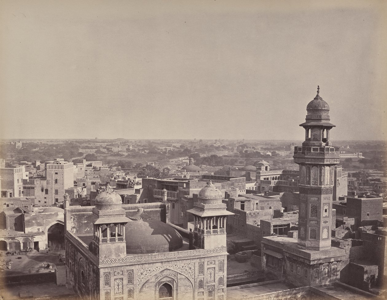 Lahore városa. Egy másik látkép Huzeer Khan házából alkotó: Samuel Bourne