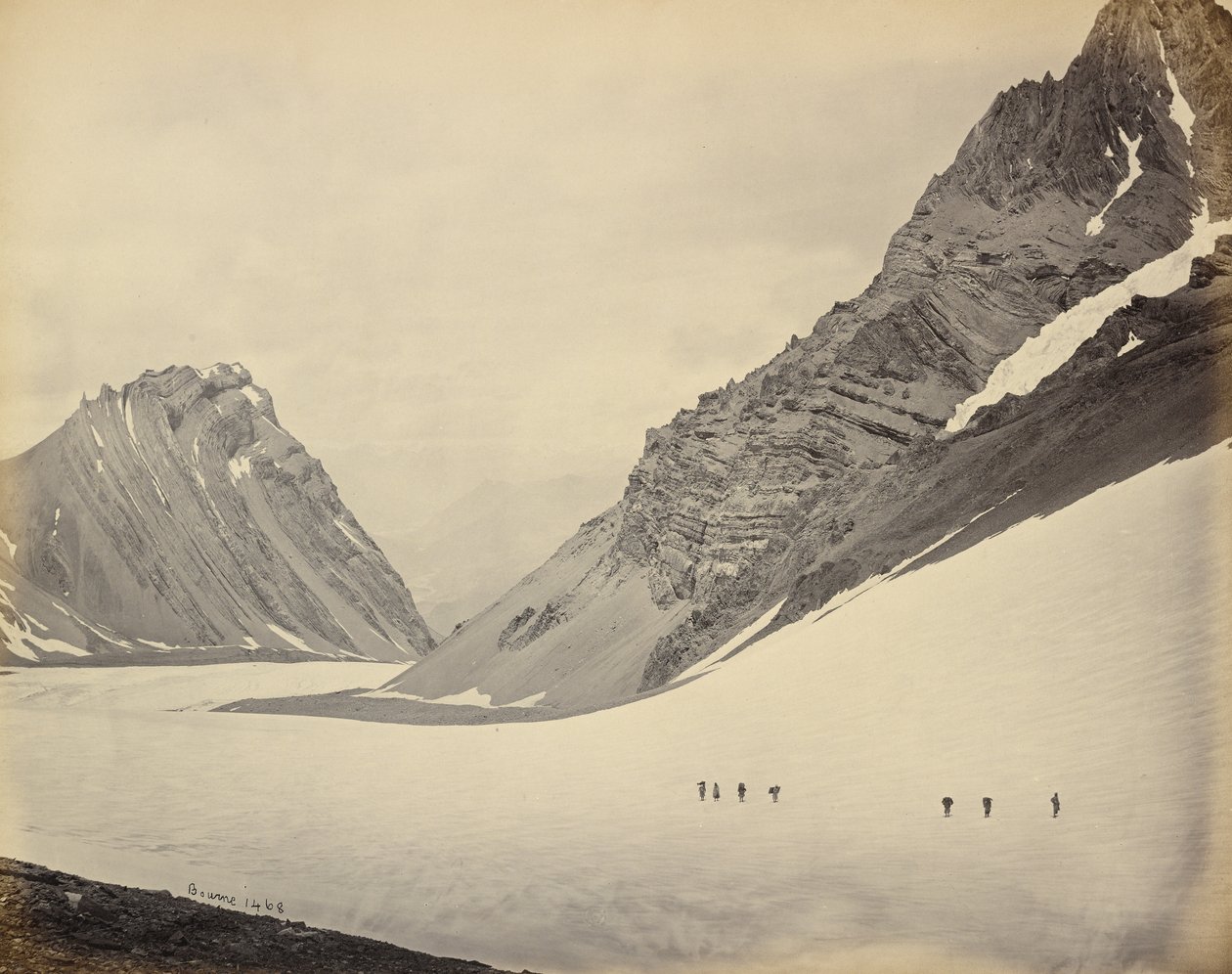 A Manirung-hágó - 18 600 láb tengerszint feletti magasság alkotó: Samuel Bourne