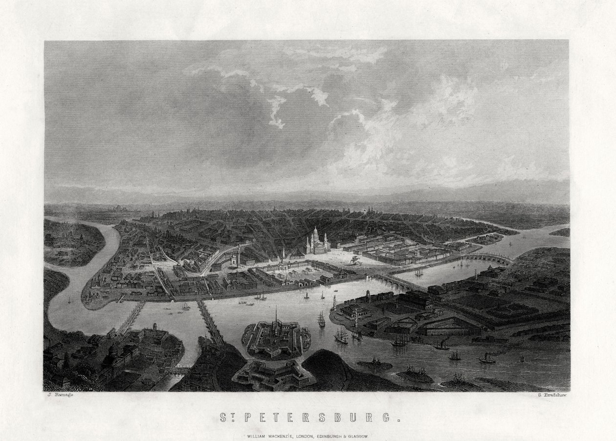 Szentpétervár, Oroszország, 19. század alkotó: Samuel Bradshaw