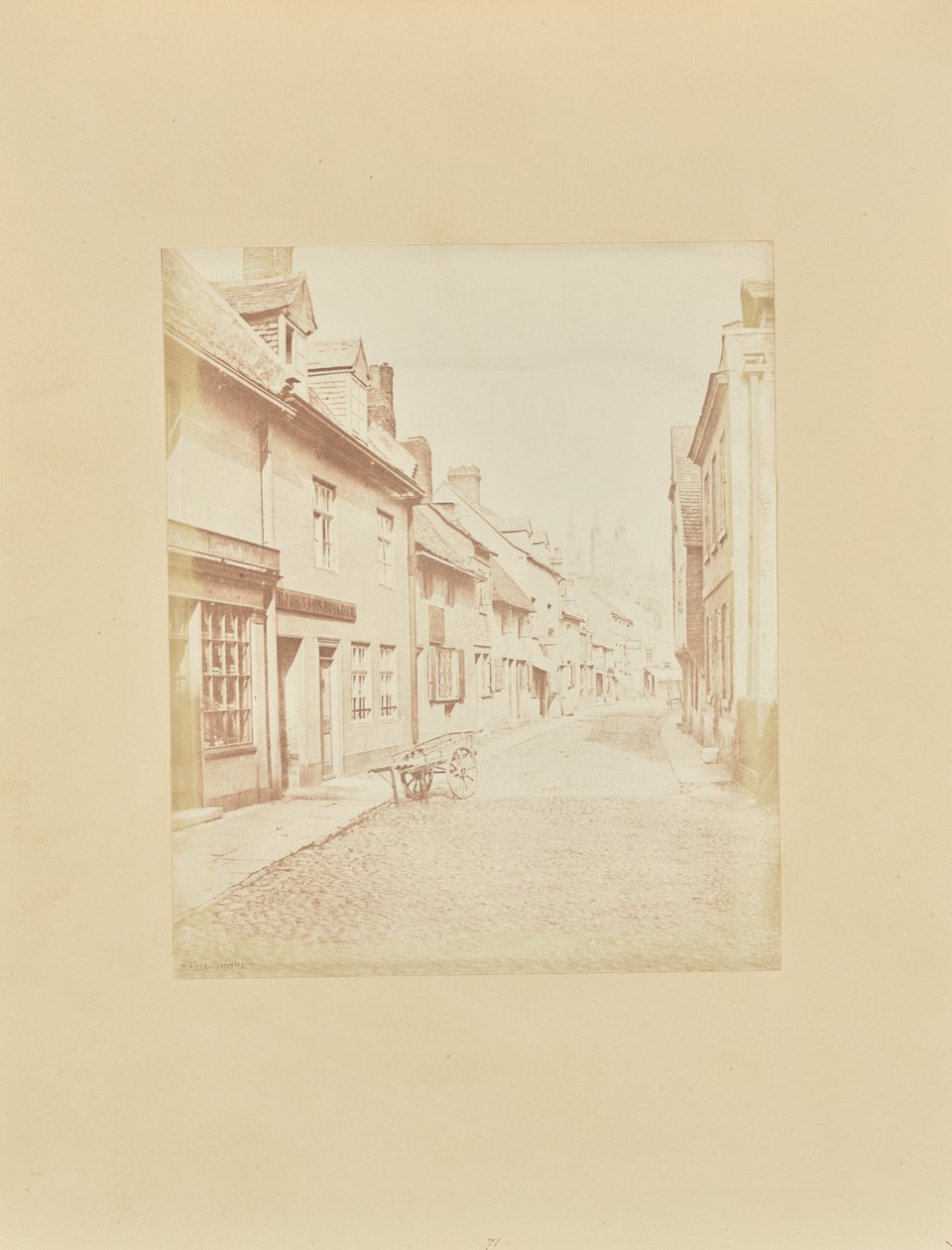 Szent János utca és katedrális, Peterborough alkotó: Samuel Buckle