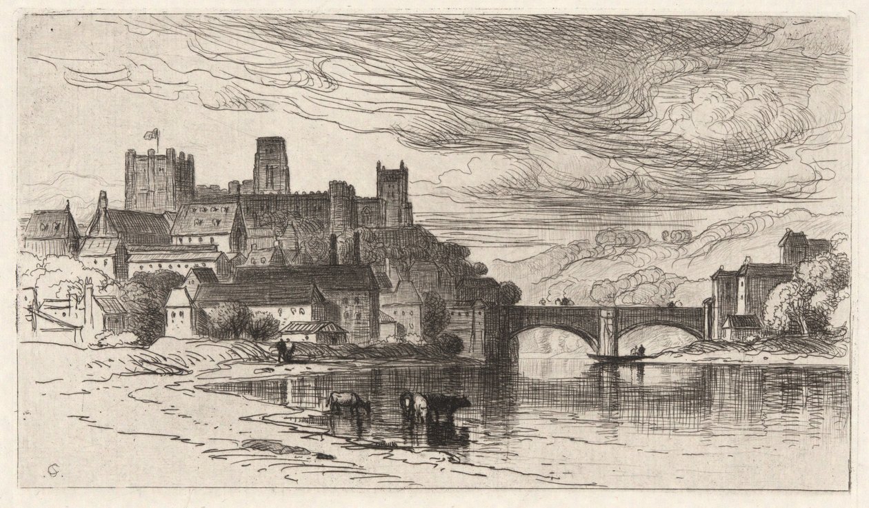 Durham, Anglia (The Splendor Falls on Castle Walls) alkotó: Samuel Colman