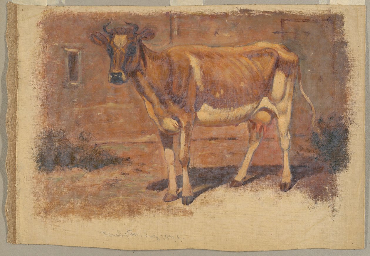 Festészet, tanulmányok. Tehenek, 1876. augusztus alkotó: Samuel Colman