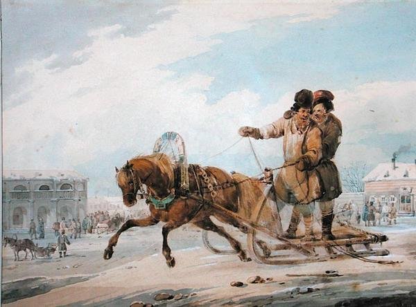 Orosz szán alkotó: Samuel Colman