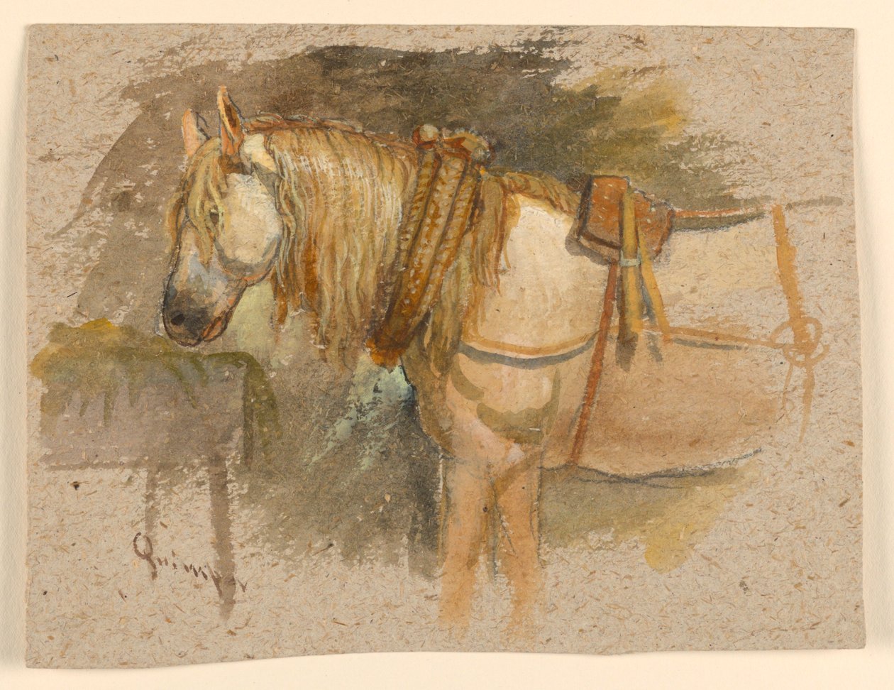 Lótanulmány, Quimper, Bretagne alkotó: Samuel Colman