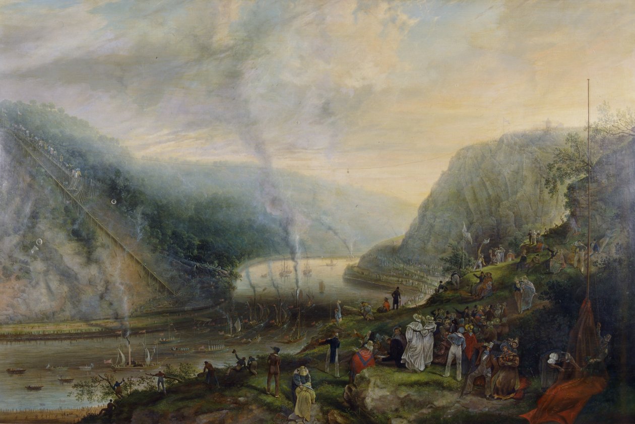A Clifton függőhíd alapkőletételének ünnepsége alkotó: Samuel Colman
