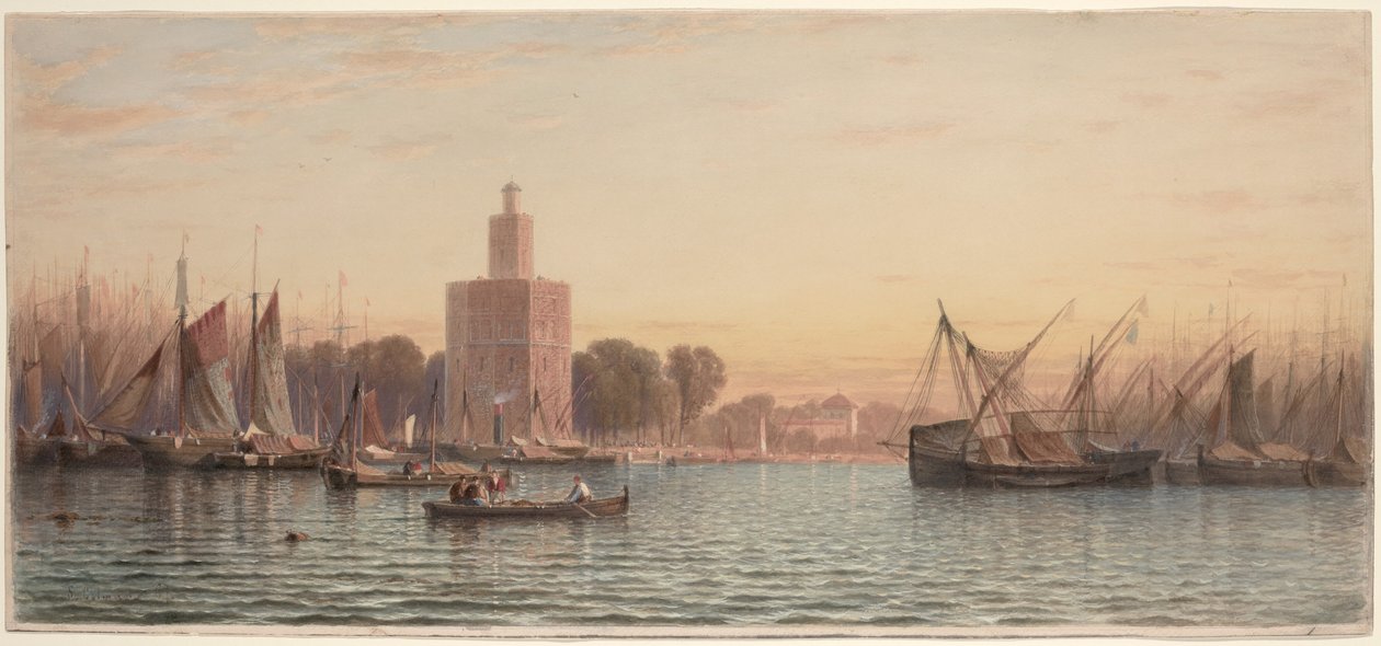Sevilla kikötője alkotó: Samuel Colman