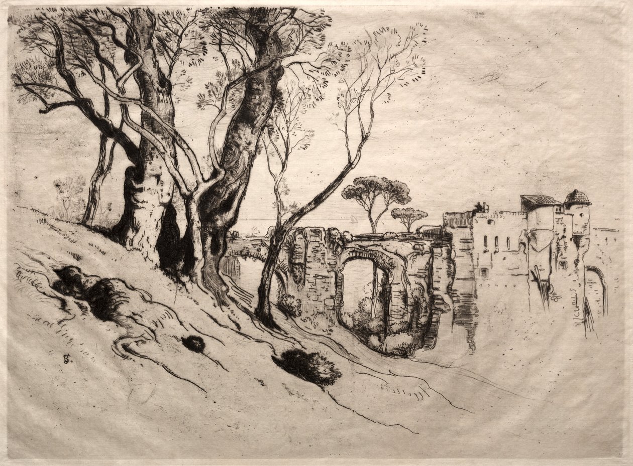 A Riviéra olajfái, 1884. alkotó: Samuel Colman