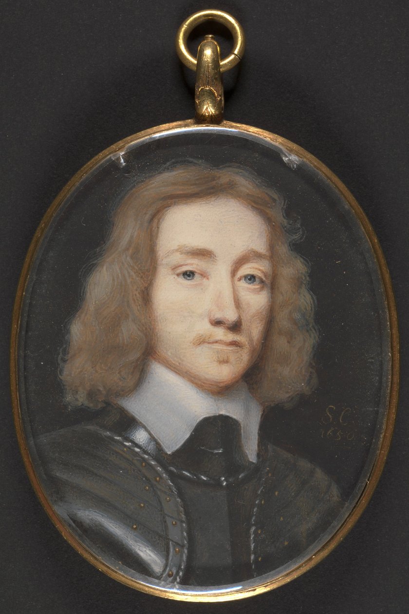 Páncélos férfi portréja alkotó: Samuel Cooper