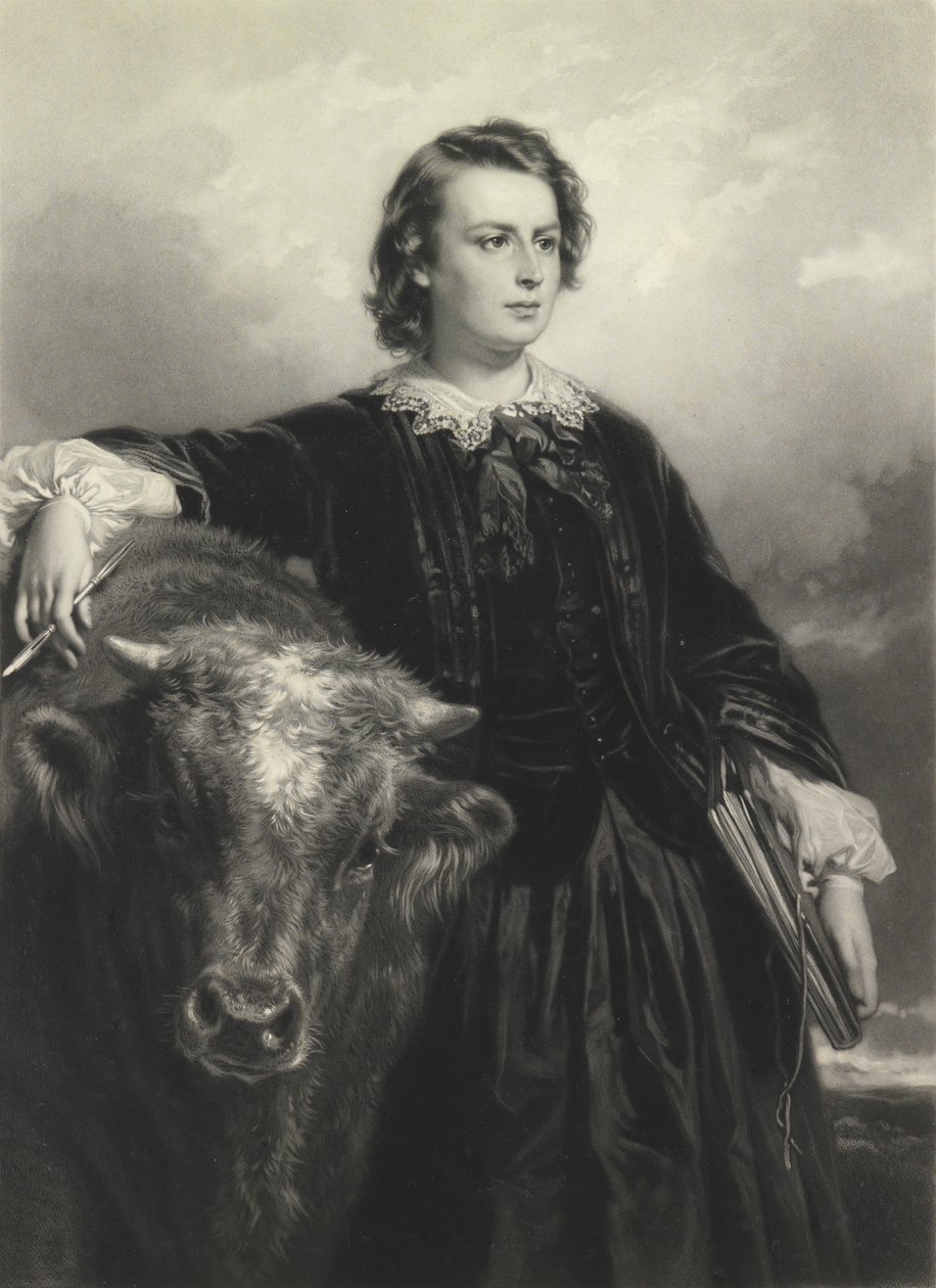 Rosa Bonheur harmincnégy évesen (mezzotinta) alkotó: Samuel Cousins