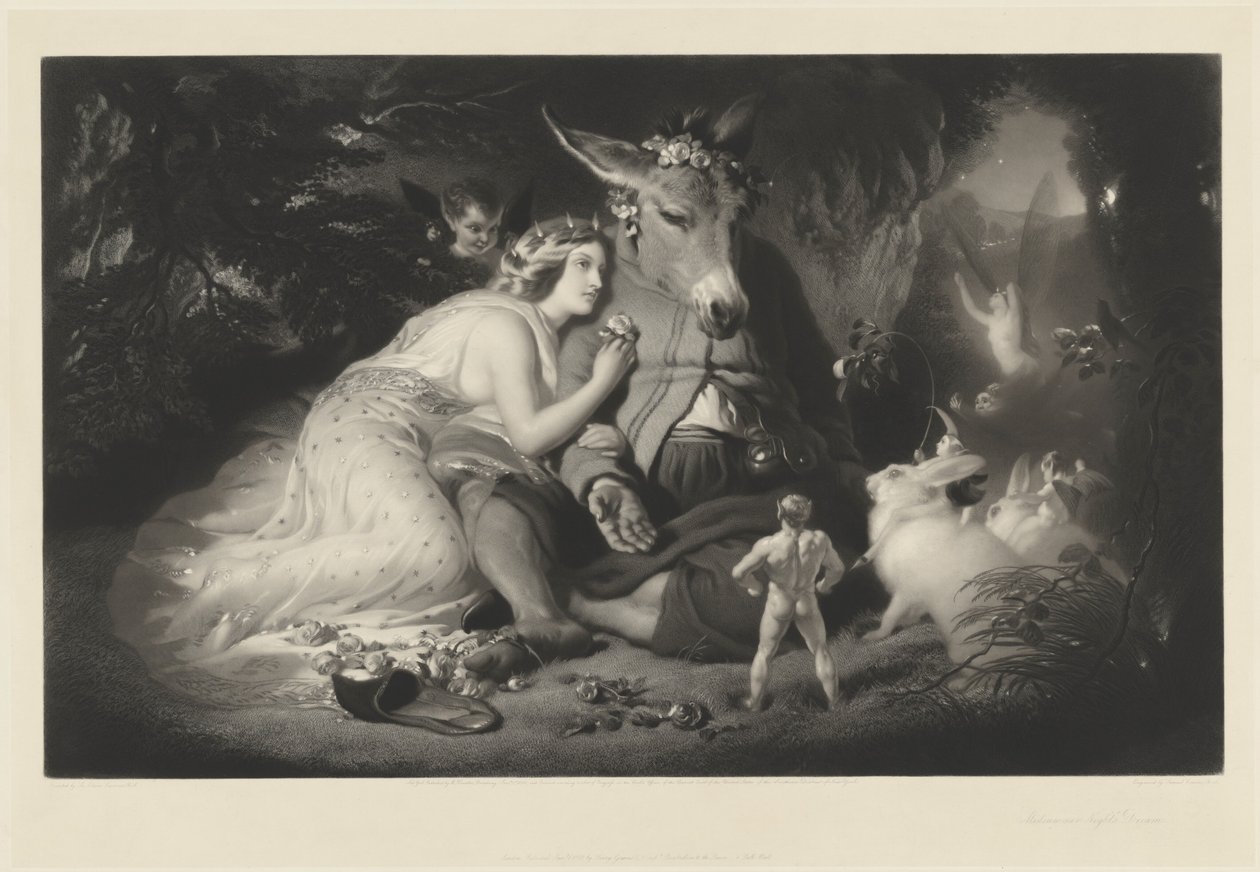 Szentivánéji álom alkotó: Samuel Cousins after Sir Edwin Landseer