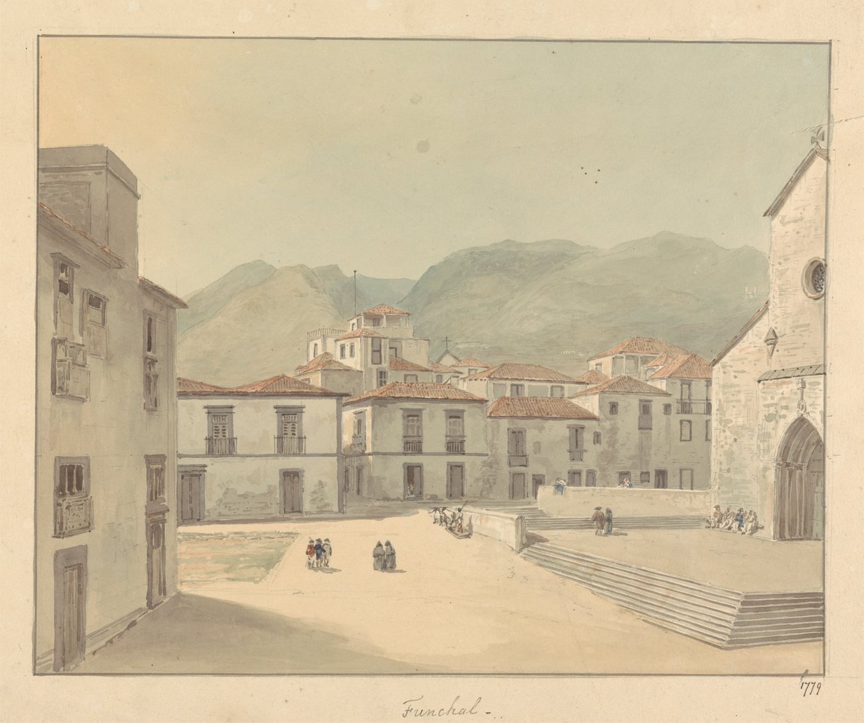 Funchal, Madeira: Egy tér templommal alkotó: Samuel Davis