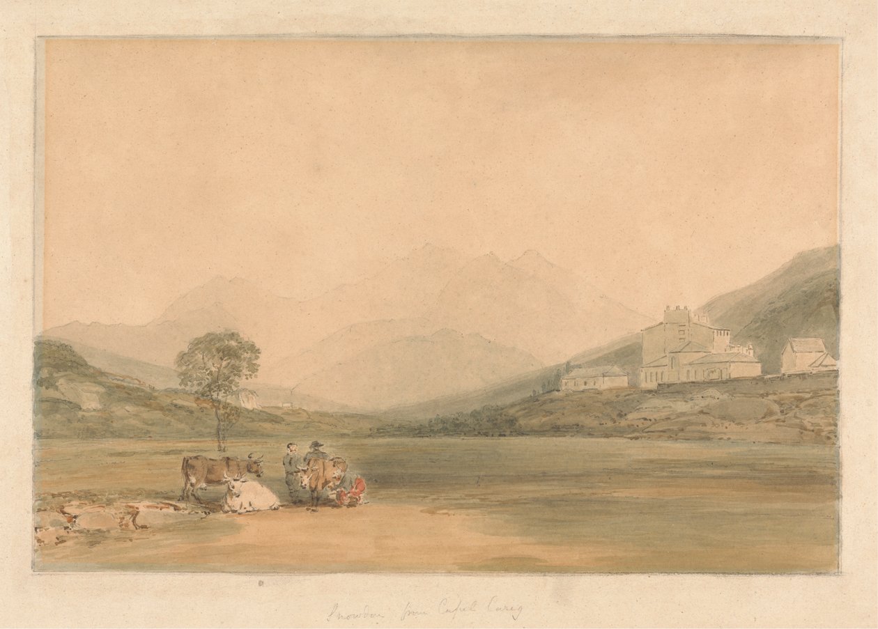 Snowdon a Capel Curigből alkotó: Samuel Davis
