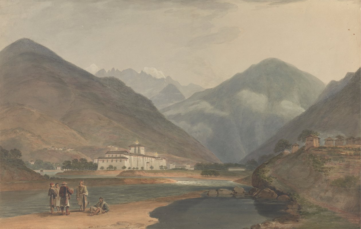Bhután egykori téli fővárosa, Punakha Dzong alkotó: Samuel Davis