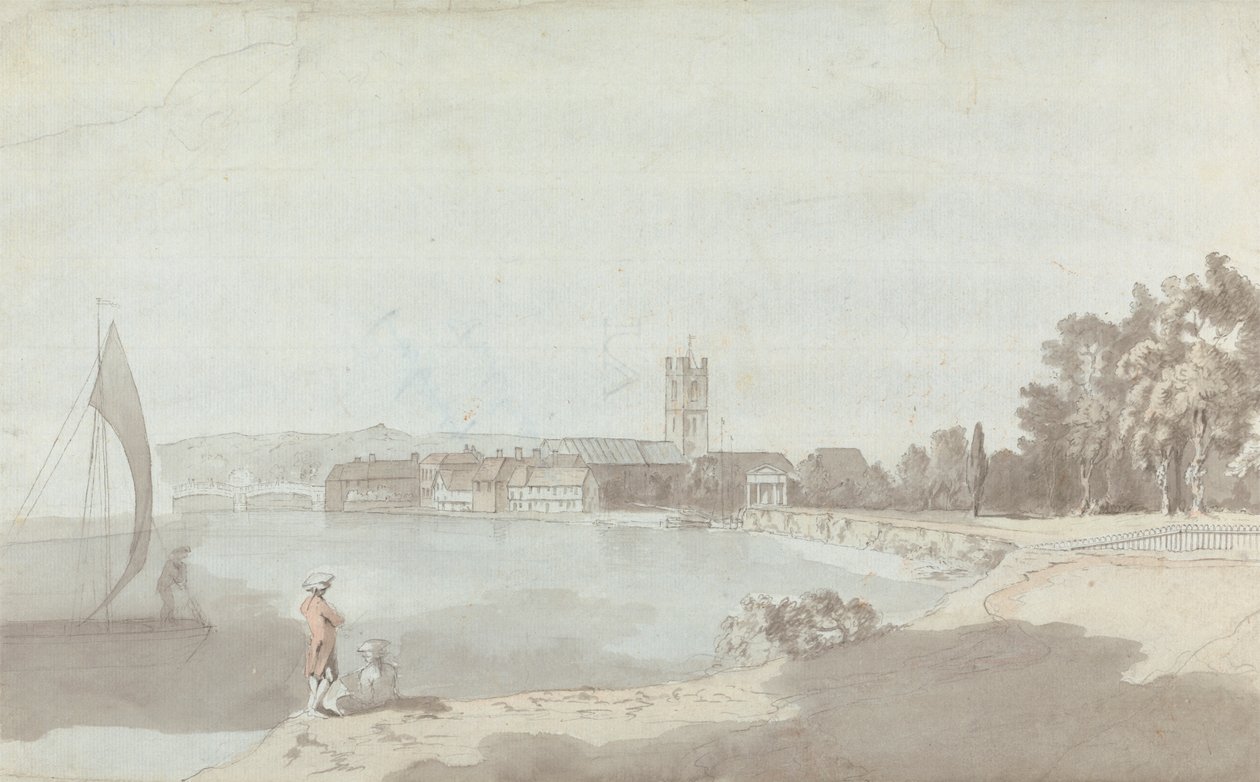 West Country város egy folyó mellett alkotó: Samuel Davis