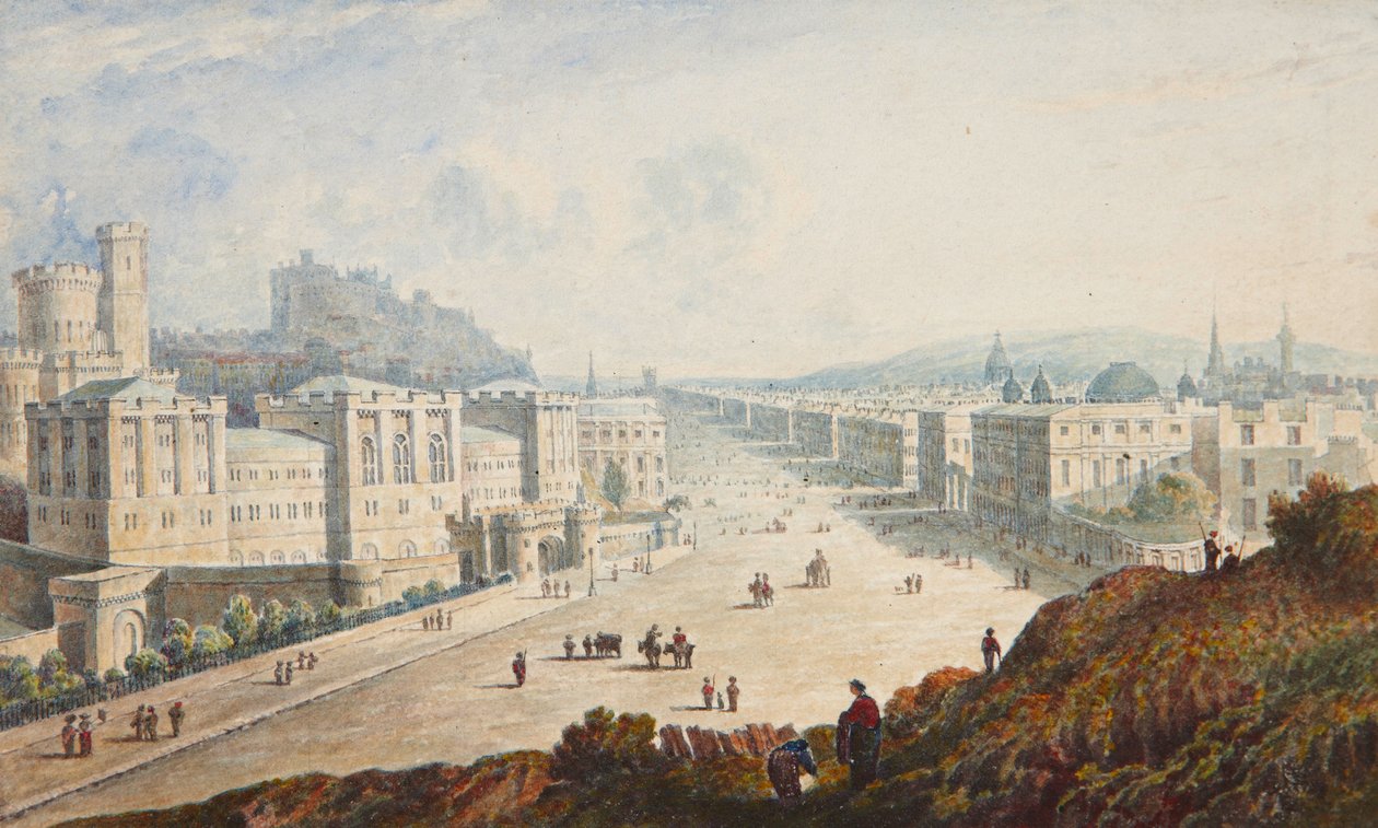Kilátás Edinburgh -ból alkotó: Samuel Dukinfield Swarbreck