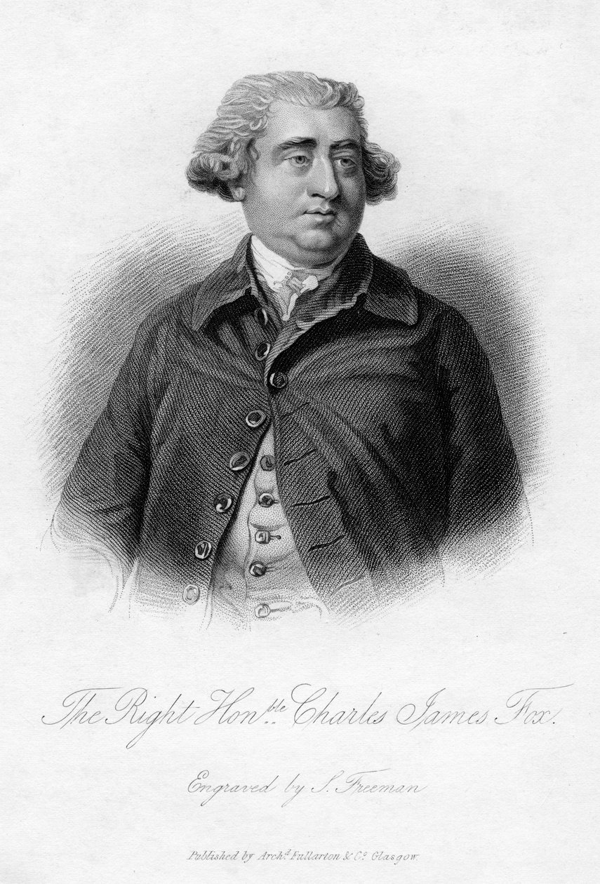 Charles James Fox 1749-1806, Whig államférfi, XIX. alkotó: Samuel Freeman