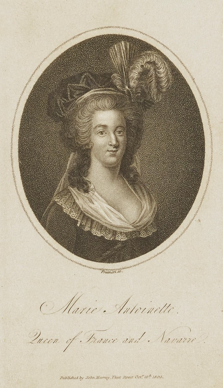 Marie Antoinette, Franciaország és Navarra királynője alkotó: Samuel Freeman