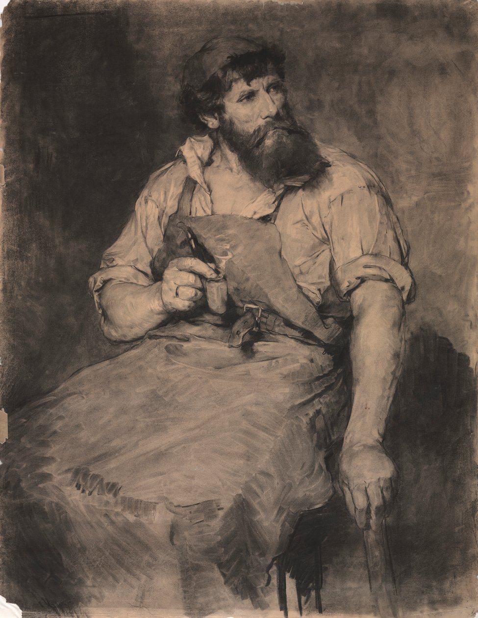 Smithy, tanulmány az ítélethez, 1883 körül. alkotó: Samuel H. Crone