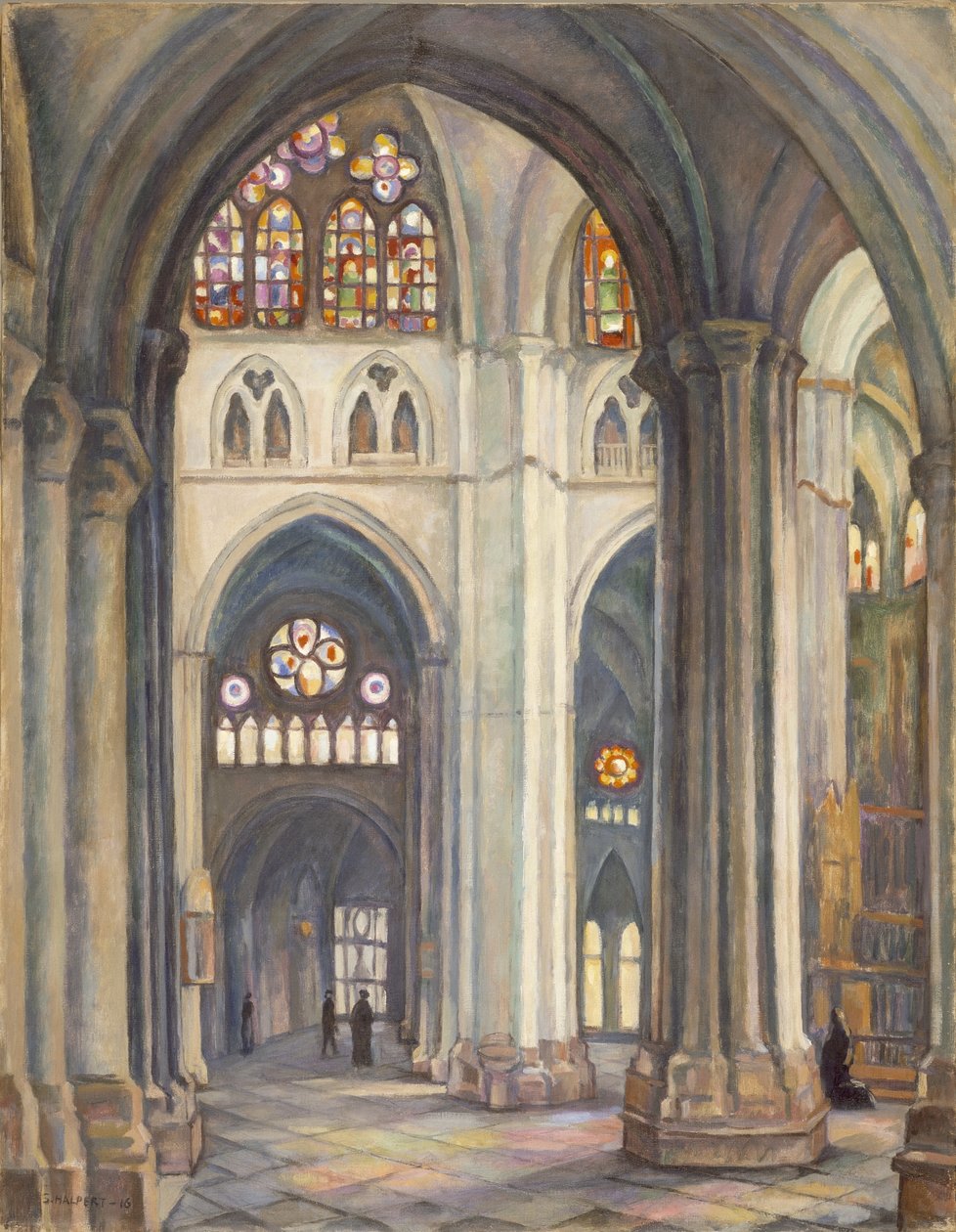 Toledói katedrális, 1916 alkotó: Samuel Halpert