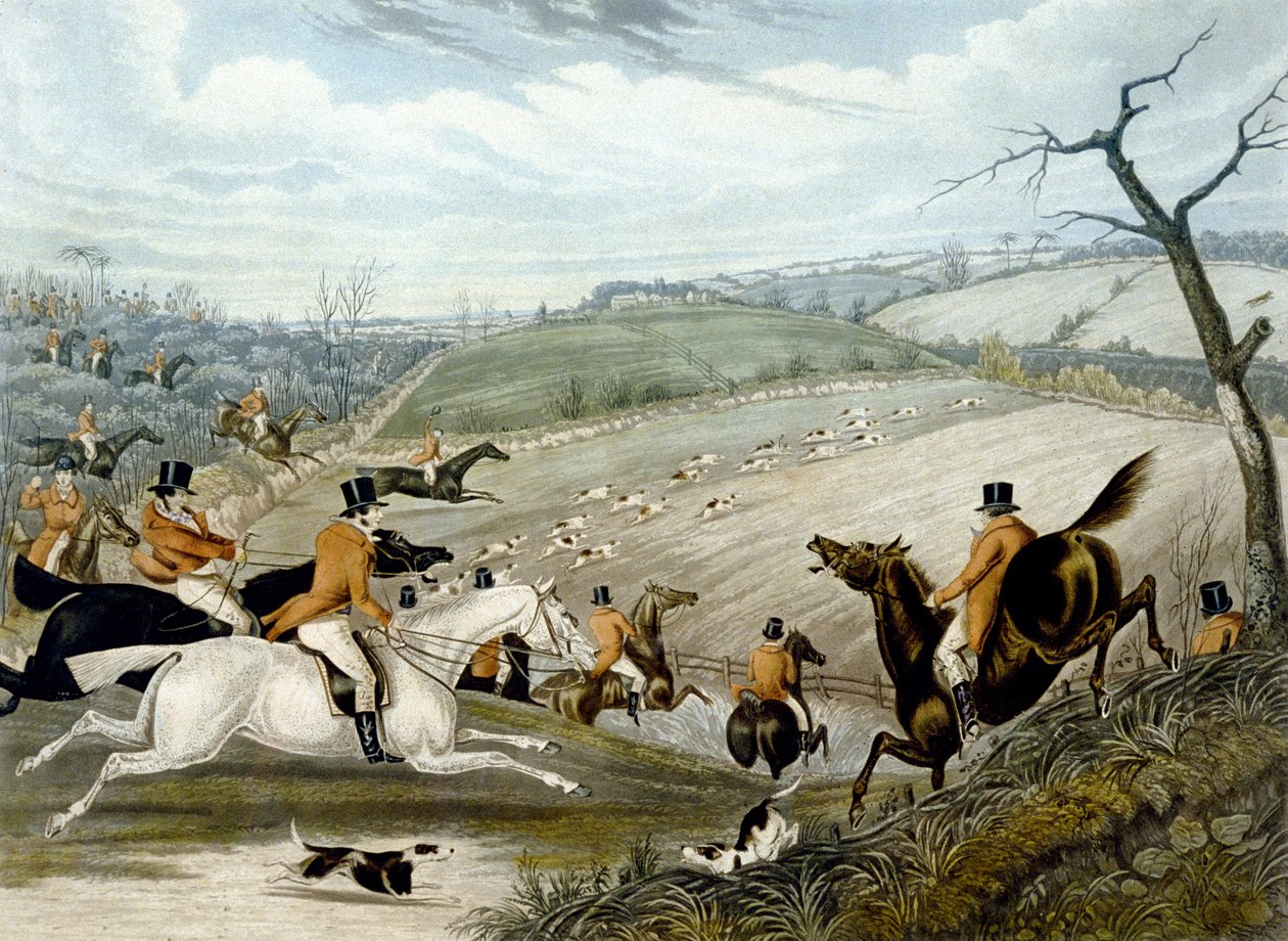 A Grand Leicestershire-i rókavadászat, 1. tábla alkotó: Samuel Henry (after) Alken