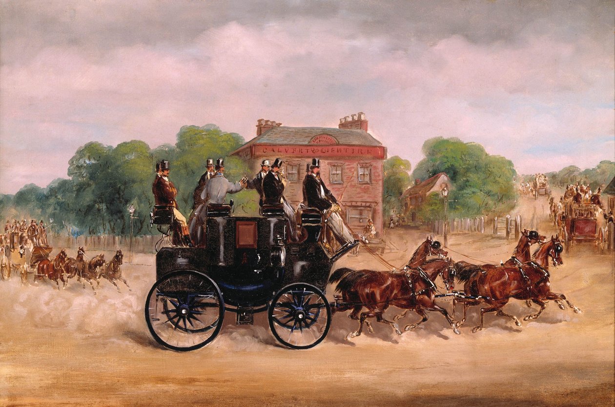 A Négyesfogat Klub húzásai. alkotó: Samuel Henry Alken