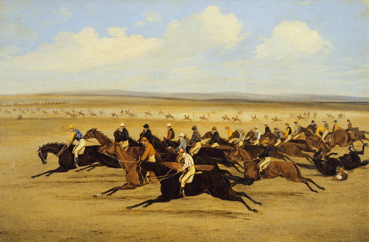 The 1850 Cambridgeshire Stakes: The Start (olaj, vászon) (lásd még: 266407) alkotó: Samuel Henry Alken