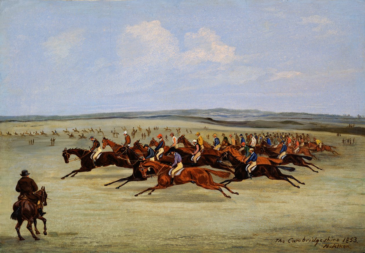 The Cambridgeshire Stakes, 1853 alkotó: Samuel Henry Alken
