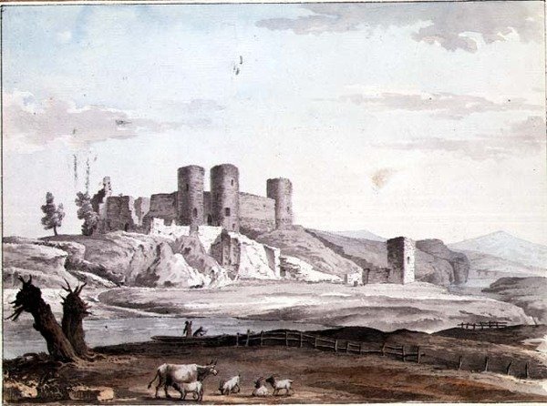 Rhuddlan vára a hídról alkotó: Samuel Hieronymous Grimm