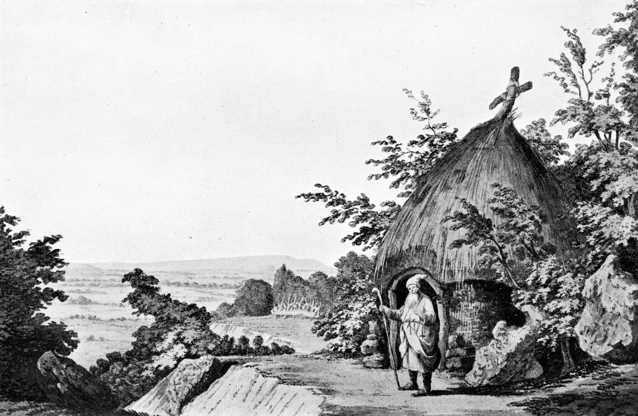 A Selborne-i Ermitázs, 1777 alkotó: Samuel Hieronymous Grimm
