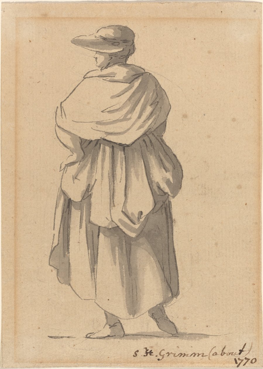 Parasztasszony alkotó: Samuel Hieronymus Grimm