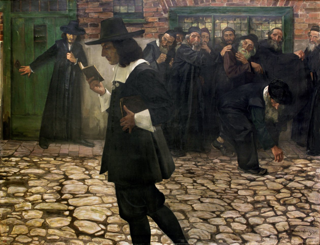 Kiközösített Spinoza, 1907. alkotó: Samuel Hirszenberg