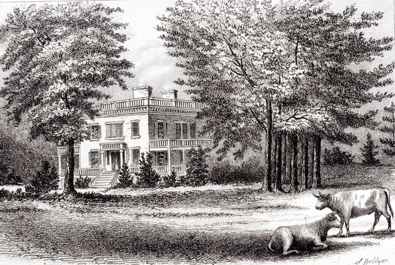 Hamilton Grange, a Régi New Yorkból, I. kötet, 1802 alkotó: Samuel Hollyer