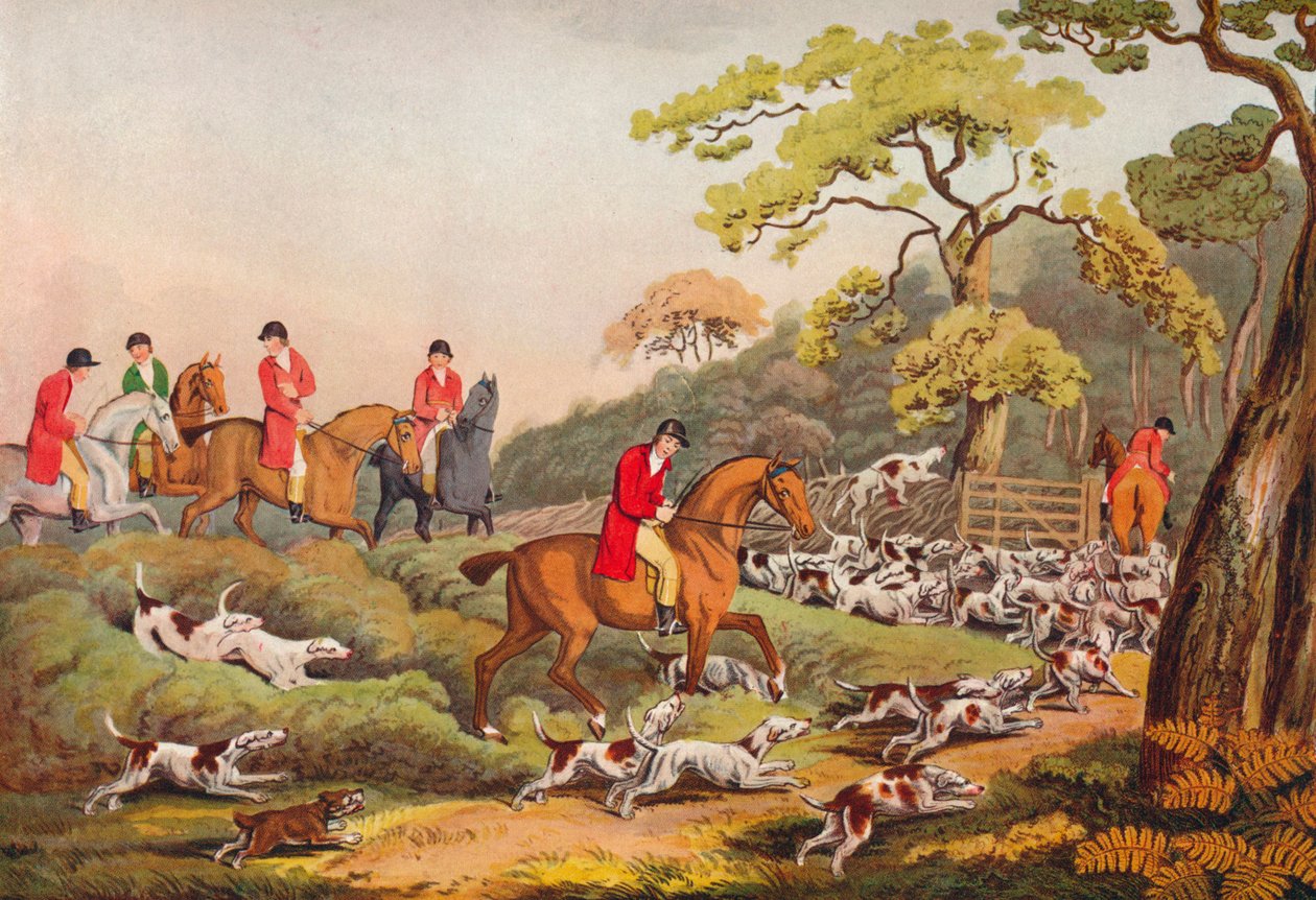 Going To Cover, c1810, 1922 alkotó: Samuel Howitt