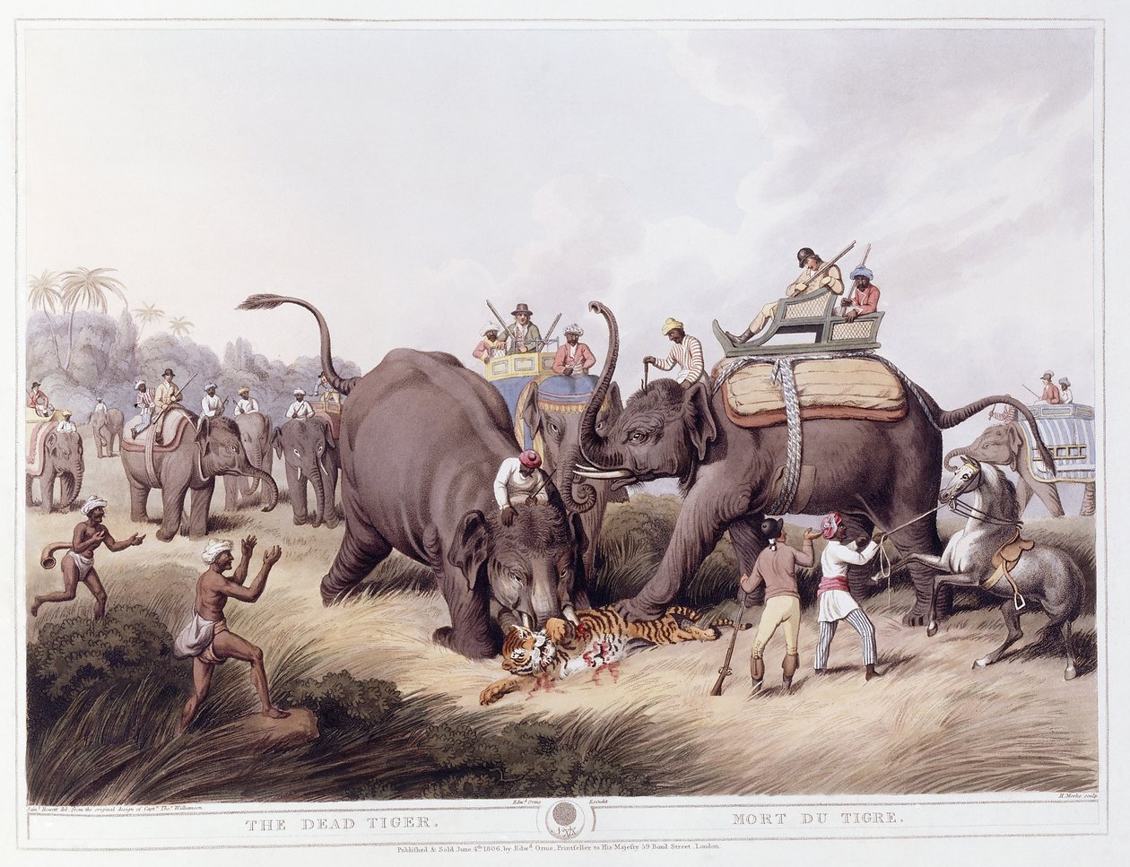 A holt tigris; A tigris halála, 1807 alkotó: Samuel Howitt
