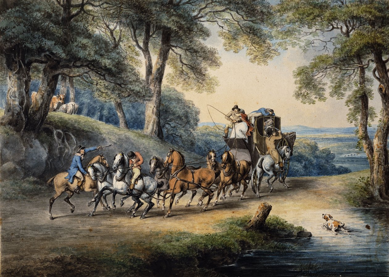 The Hold-Up, 1794 alkotó: Samuel Howitt
