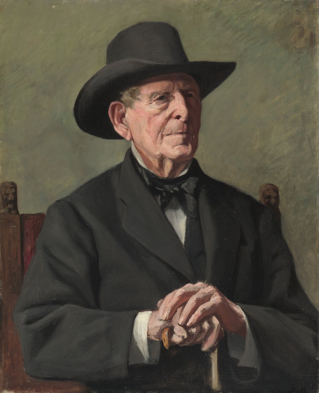 Egy öreg tengeri kapitány portréja, 19. század. alkotó: Samuel Isham
