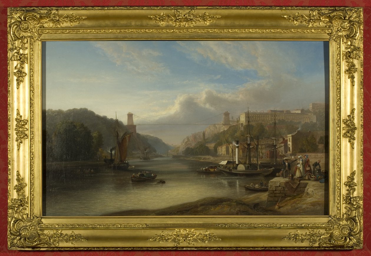 Kilátás az Avonról Hotwellsben, 1840 körül (olaj, vászon) alkotó: Samuel Jackson