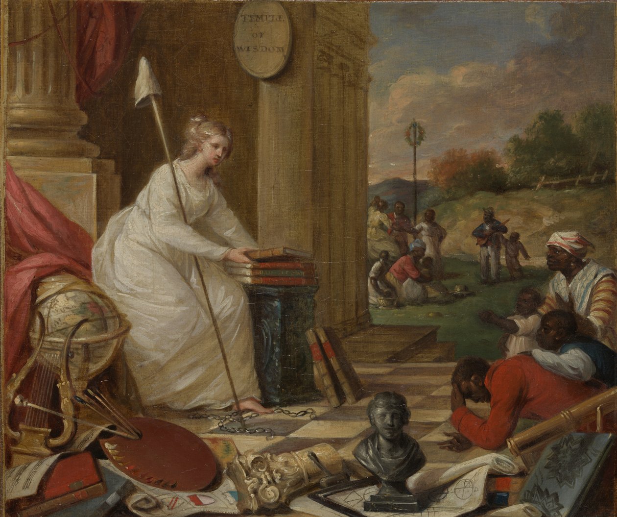 Study For Liberty Displaying the Arts and Sciences, vagy The Genius of America..., kb. 1791-92. alkotó: Samuel Jennings