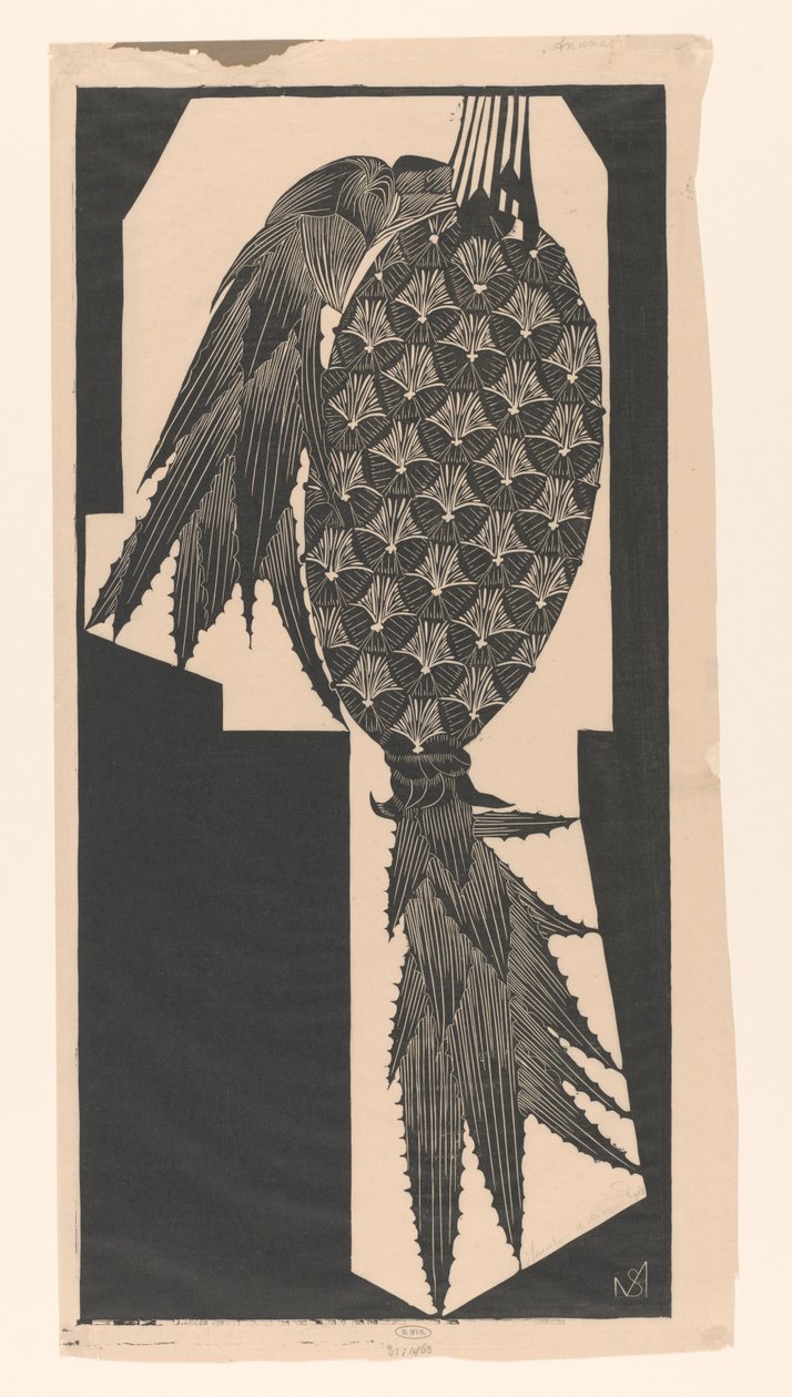 Ananas (eredeti cím a tárgyon) alkotó: Samuel Jessurun de Mesquita (signed by artist)