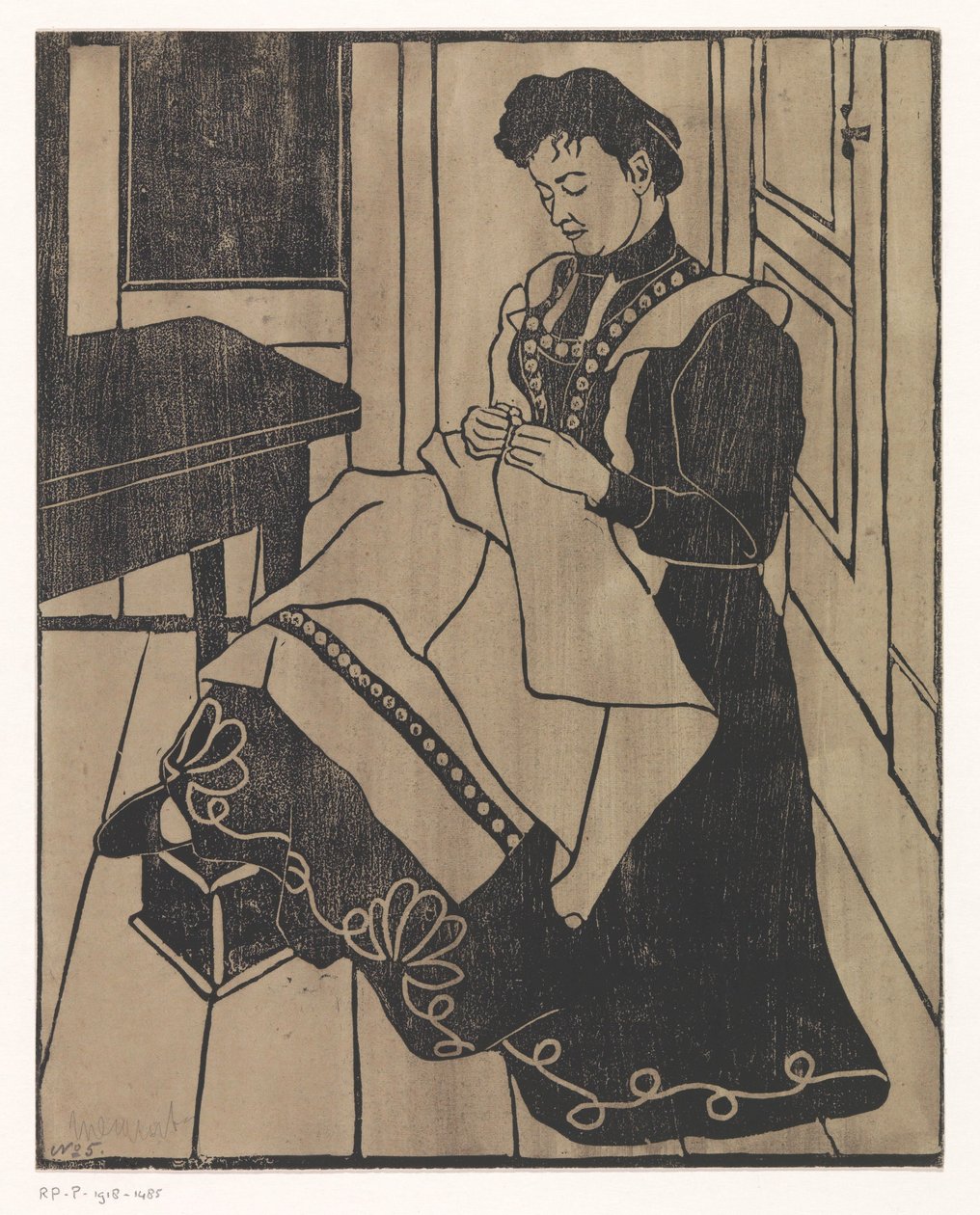 Varrónő alkotó: Samuel Jessurun de Mesquita (signed by artist)