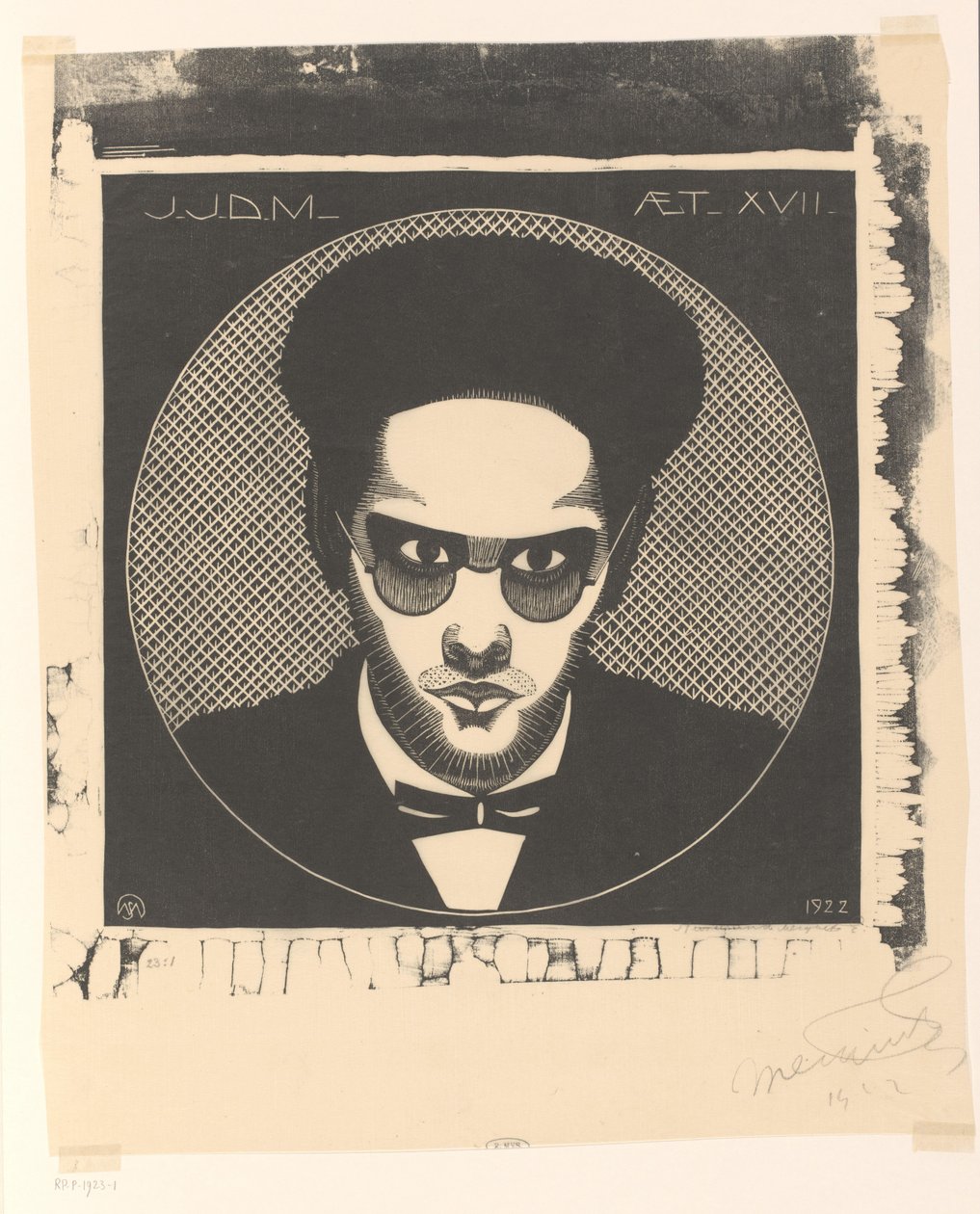 Jaap Jessurun de Mesquita portréja alkotó: Samuel Jessurun de Mesquita (signed by artist)
