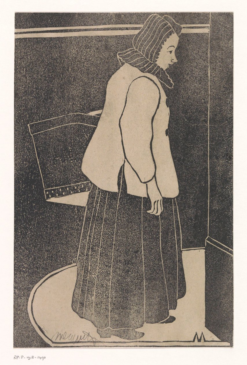 Nő doboz vagy kosár alkotó: Samuel Jessurun de Mesquita (signed by artist)