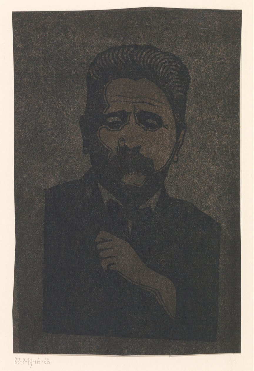 Önarckép (árnyékolással) alkotó: Samuel Jessurun de Mesquita (signed by artist)