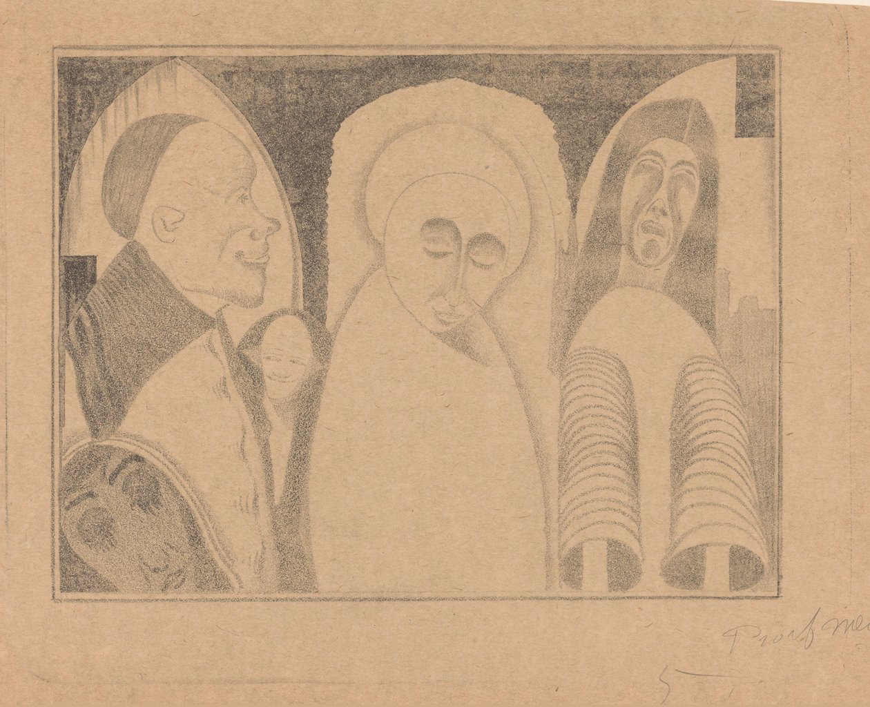 Fantázia: különféle figurák, a jobb szélső ujjakkal alkotó: Samuel Jessurun de Mesquita