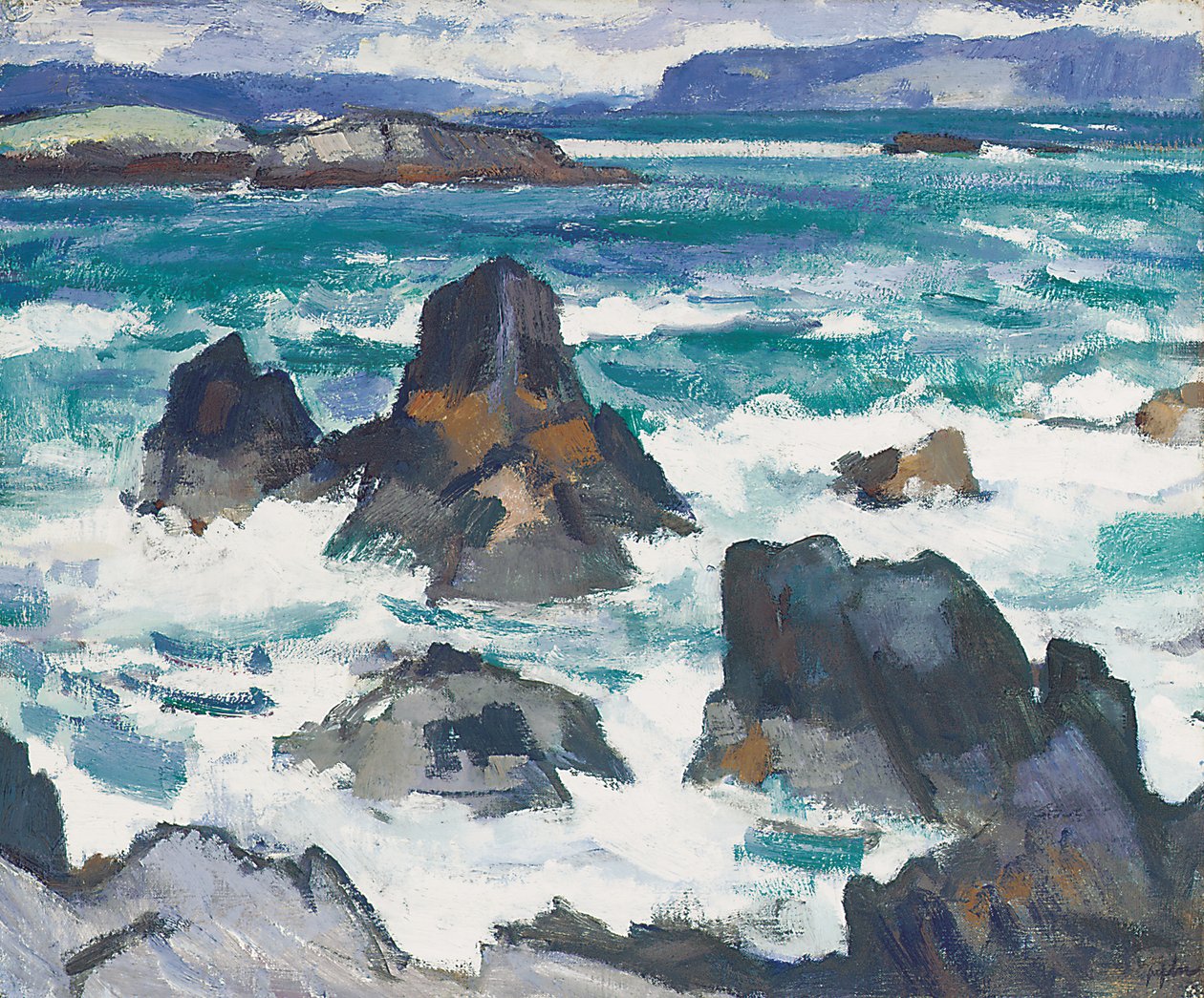 Kemény nap, Iona alkotó: Samuel John Peploe