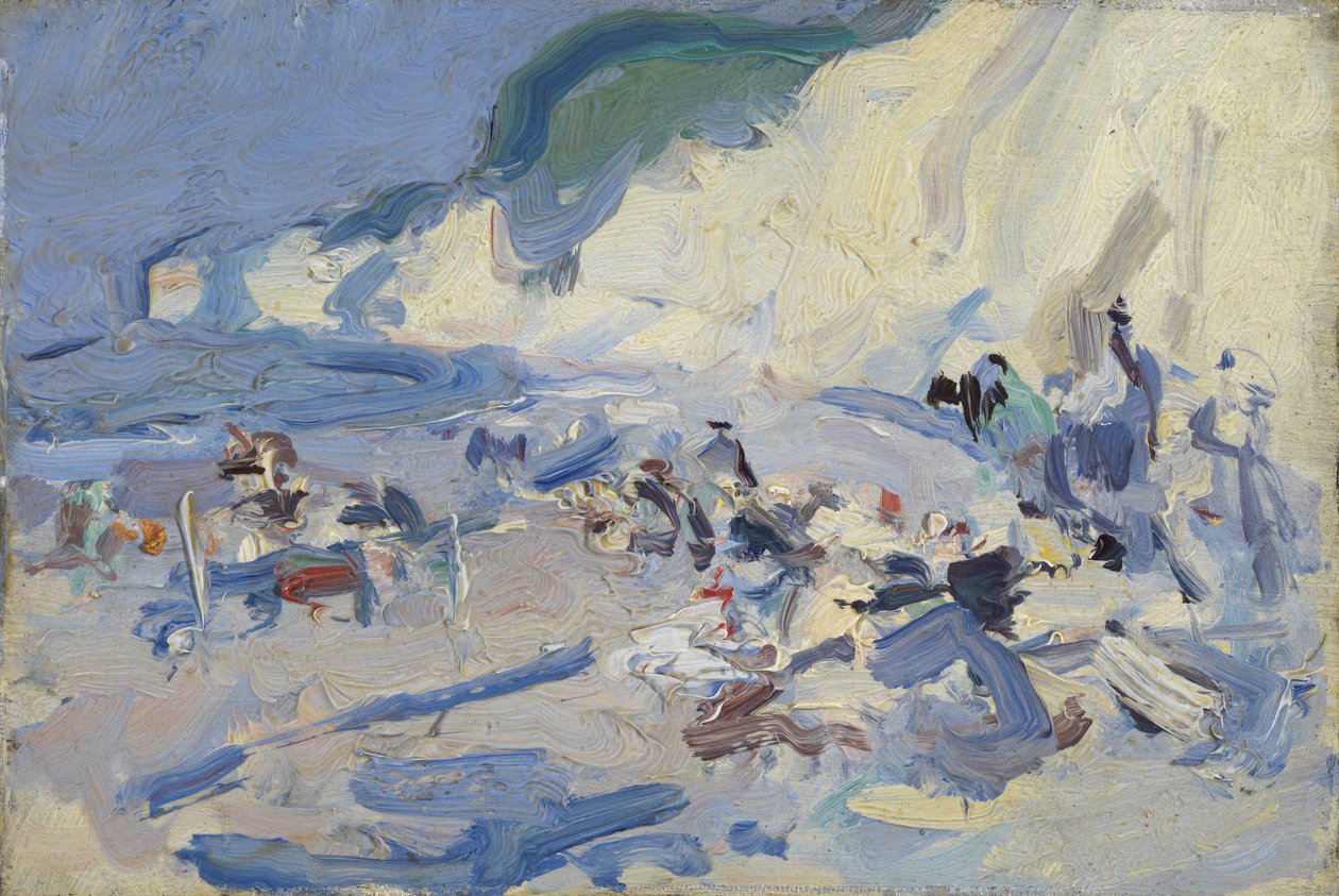 Berneval (olaj, fa) alkotó: Samuel John Peploe