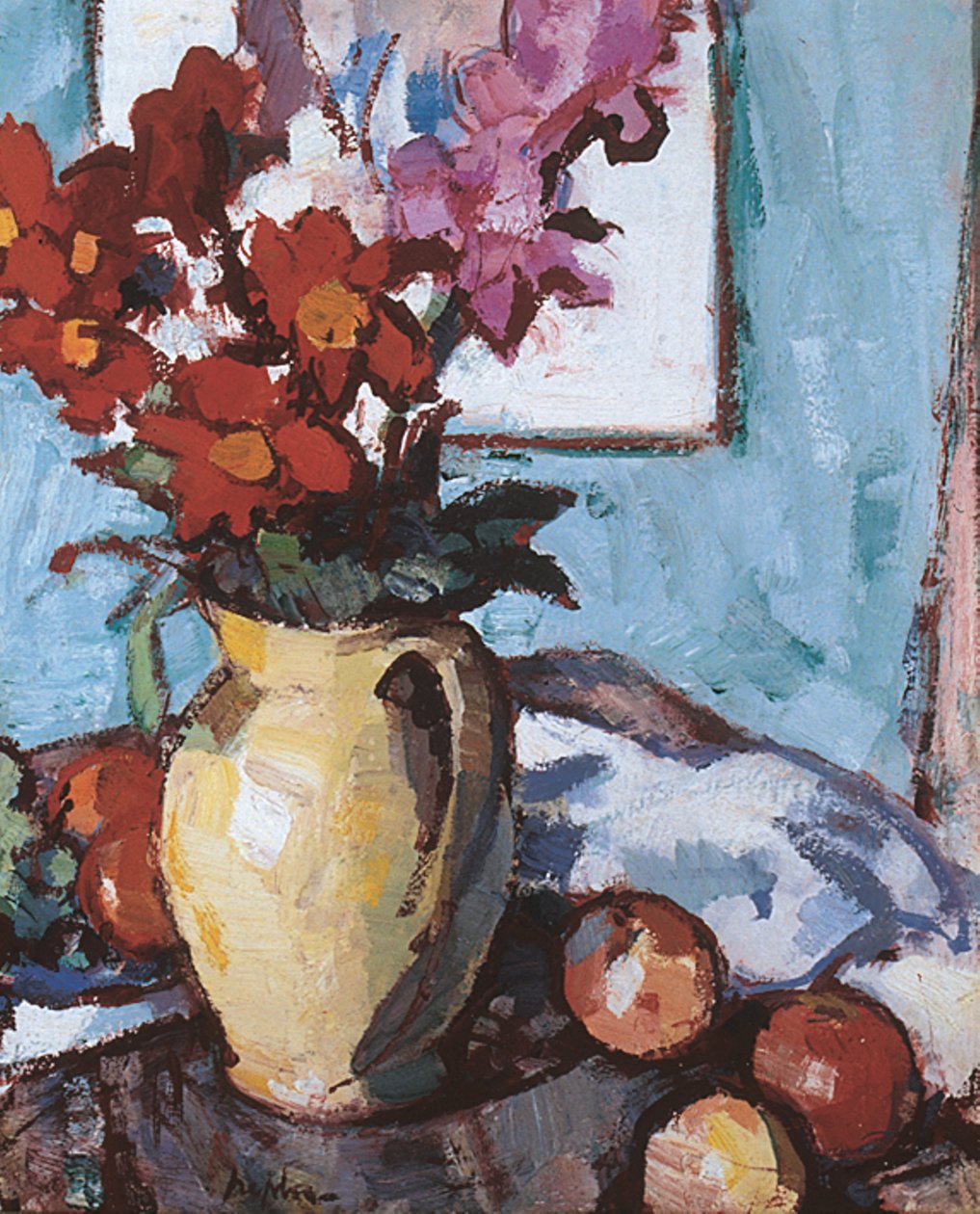 Dáliák és kardvirágok (olaj, vászon) alkotó: Samuel John Peploe