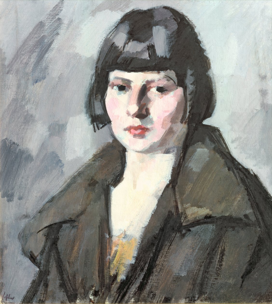 Egy fiatal lány feje, 1920 körül alkotó: Samuel John Peploe