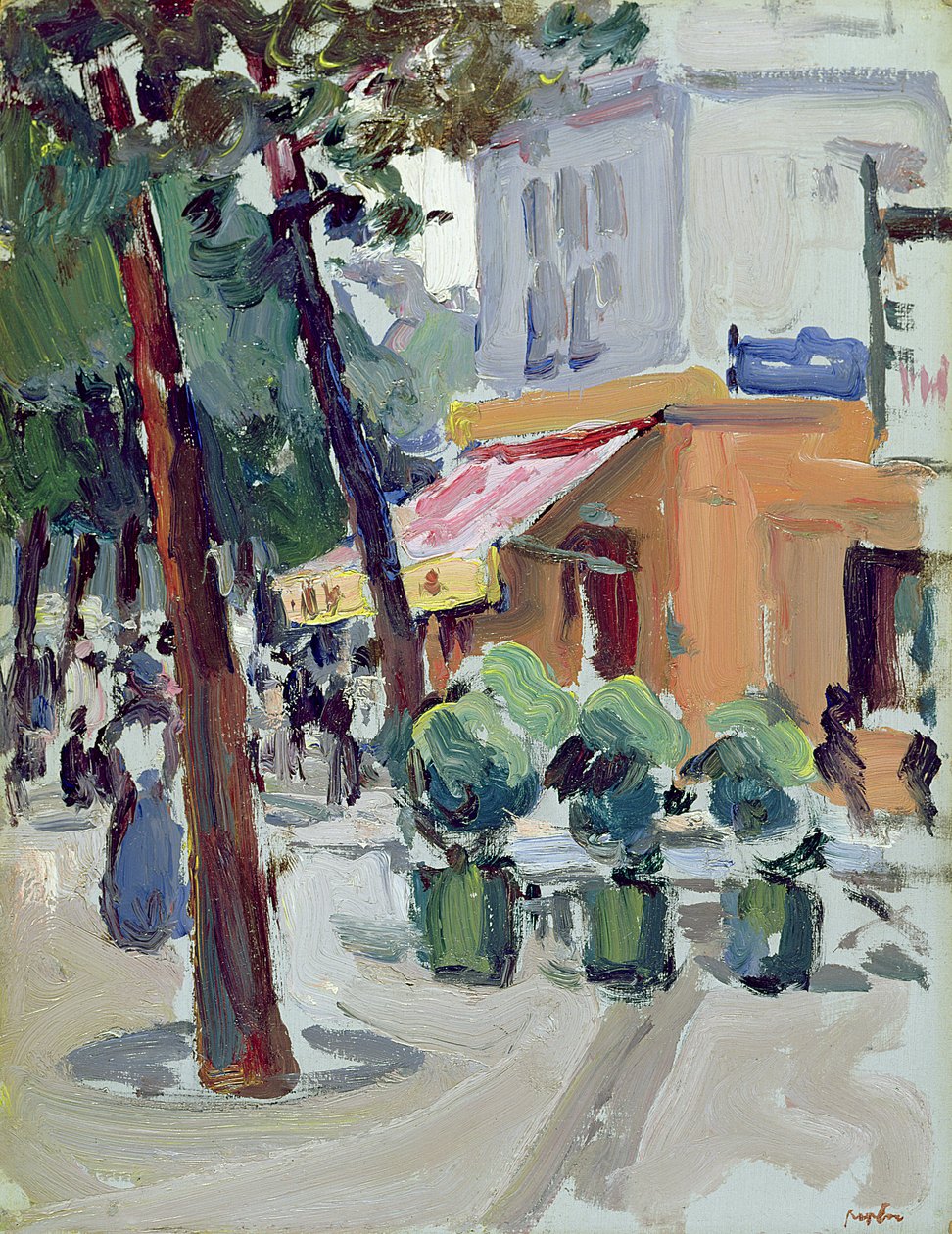 Luxembourg Gardens, Párizs (olaj, panel) alkotó: Samuel John Peploe